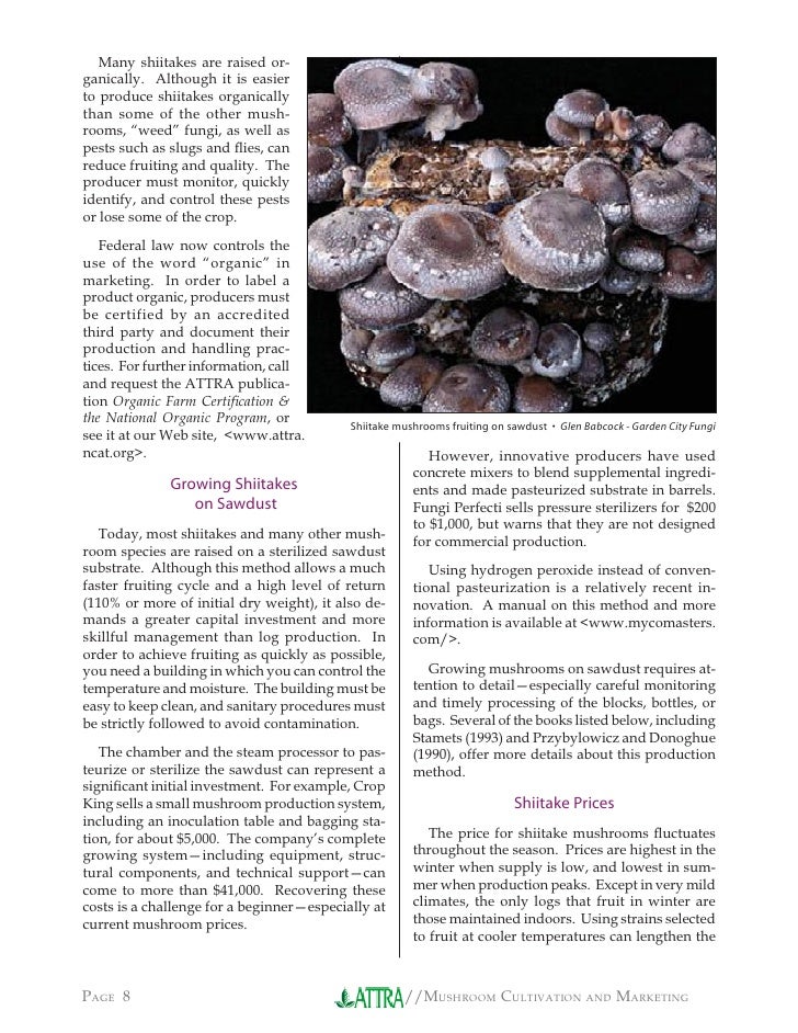 2012 – 2015: Forest Cultivation of three Mushroom Species for the Northeast